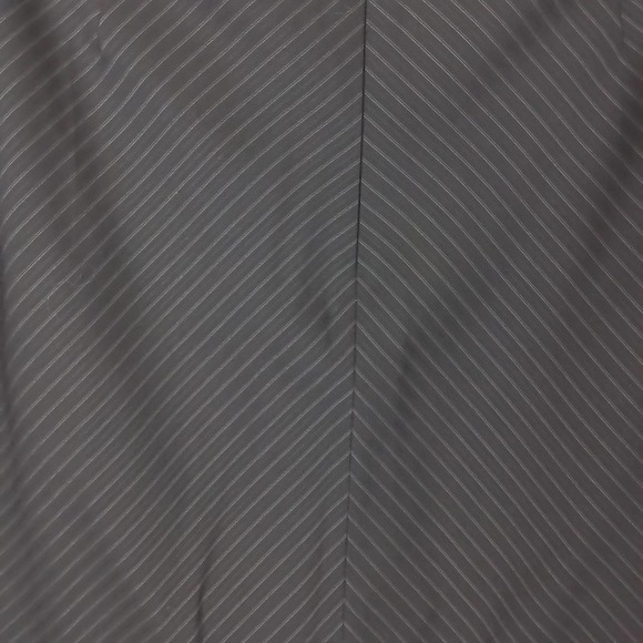 Ann Taylor Virgin Wool Lined Career Skirt Size 12 in Brown w/ Pinstripes - Picture 12 of 12
